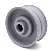 Terre Products Replacement Flat Idler Pulley - 2'' Flat Dia. - 3/8'' Bore - Steel 31188075